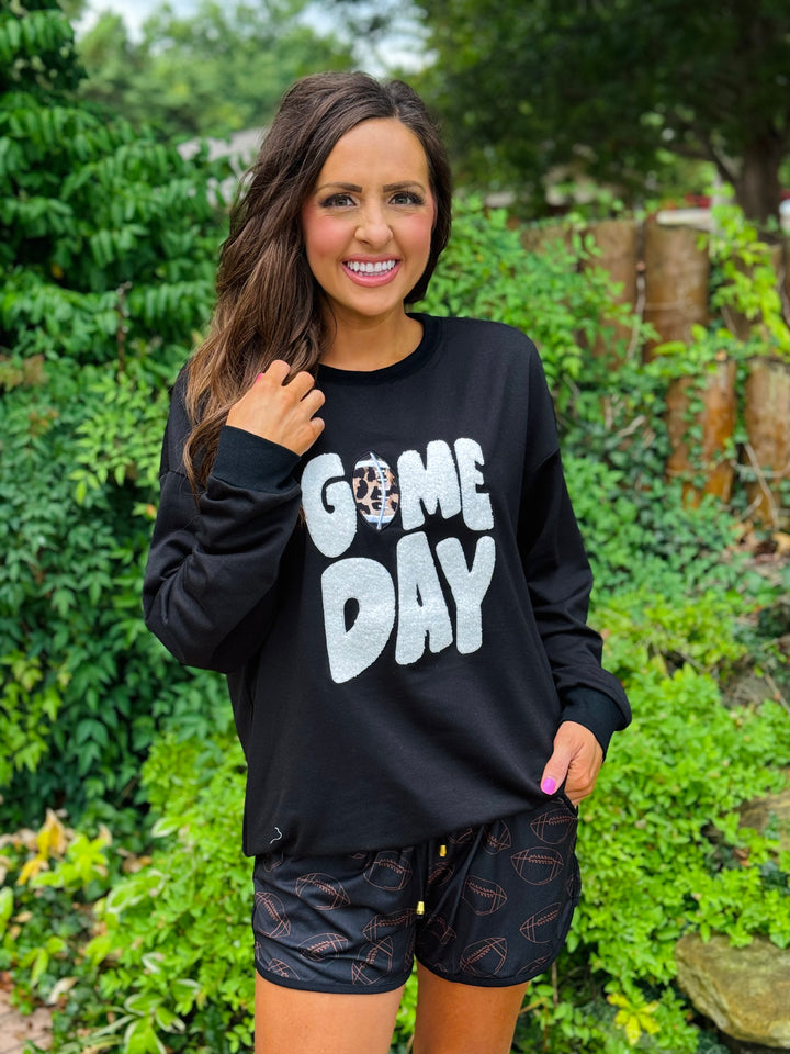 Black Gameday Approved Sweatshirt - Medium Through Extended Size