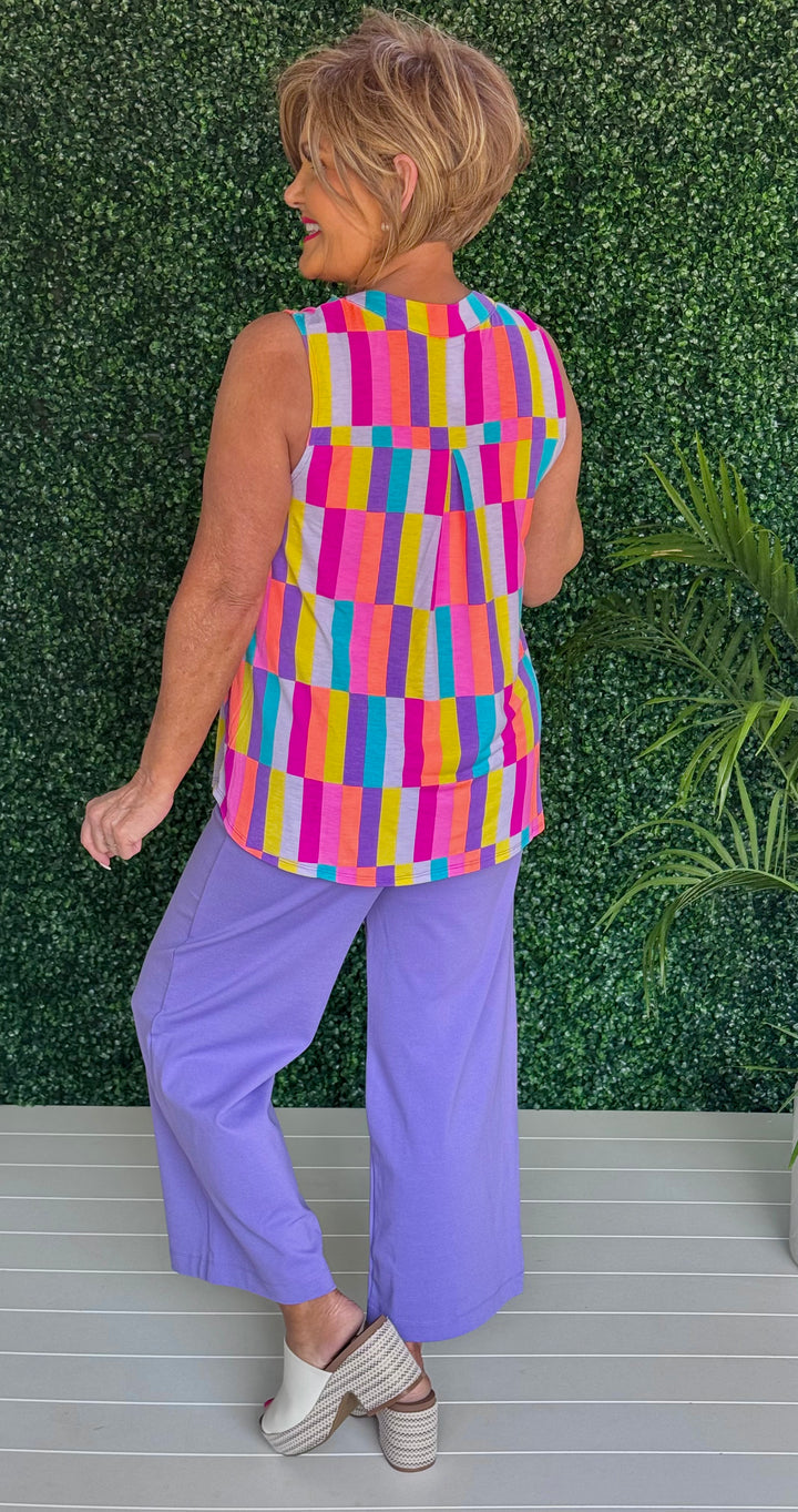 Multi Colored Tank -  Available S-Extended Sizes