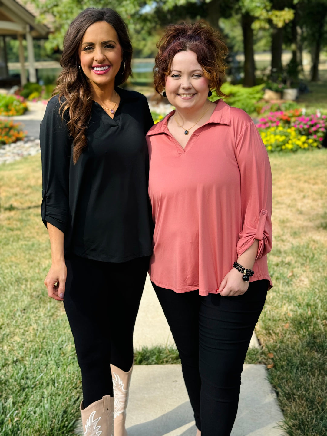 Dusty Rose Blouse - Small Through Extended Sizes - Final Sale