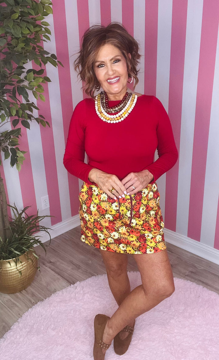 Harvest Blooms Skort