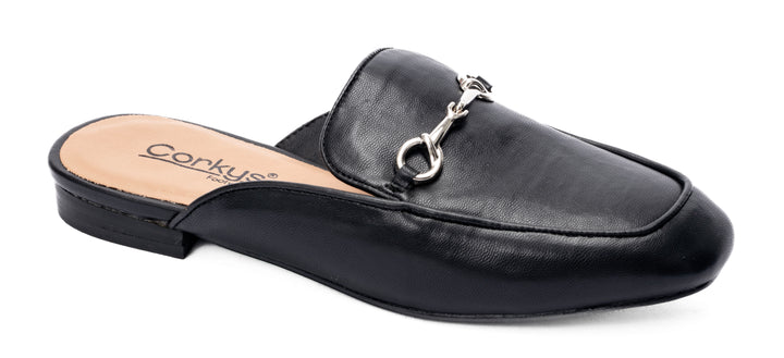 Black Mule w/ Buckle Detail