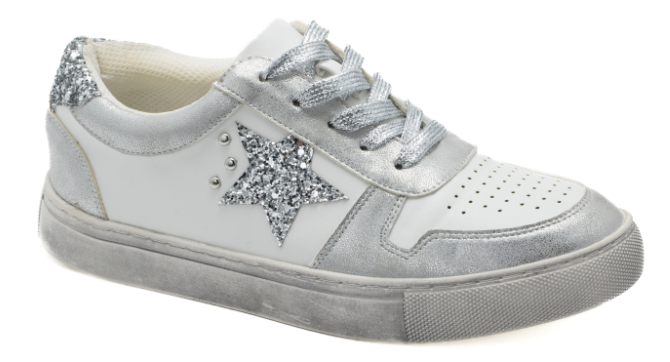 Silver Vintage Star Sneaker