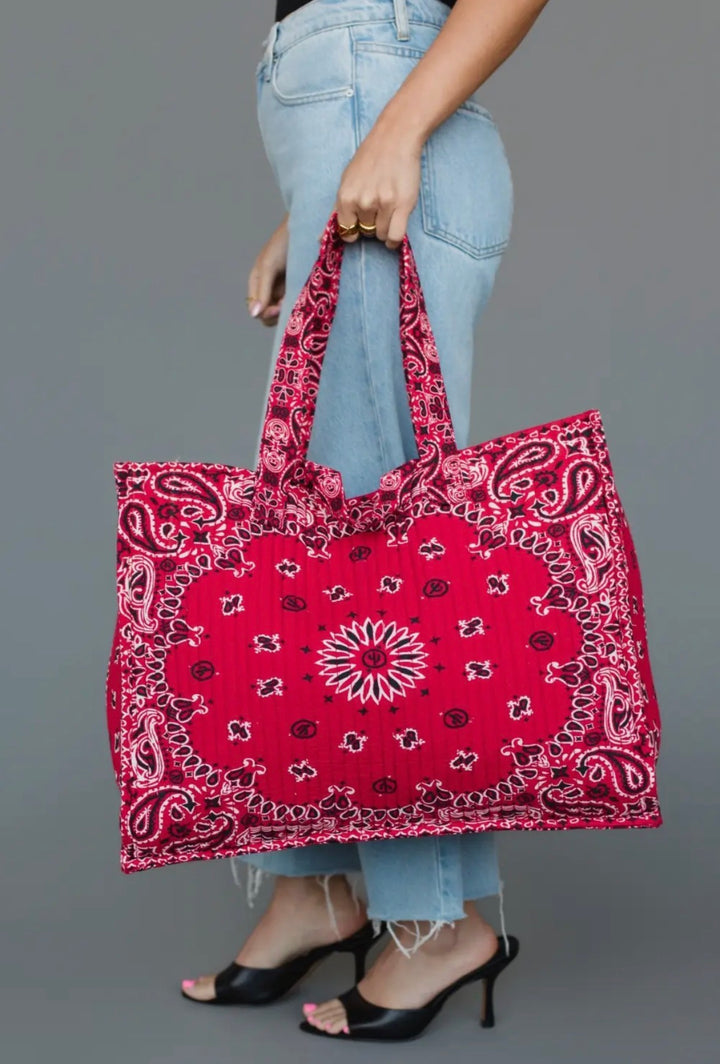 Bandana/Classic Paisley Print Bag-2 Color Options-ETA-7/15