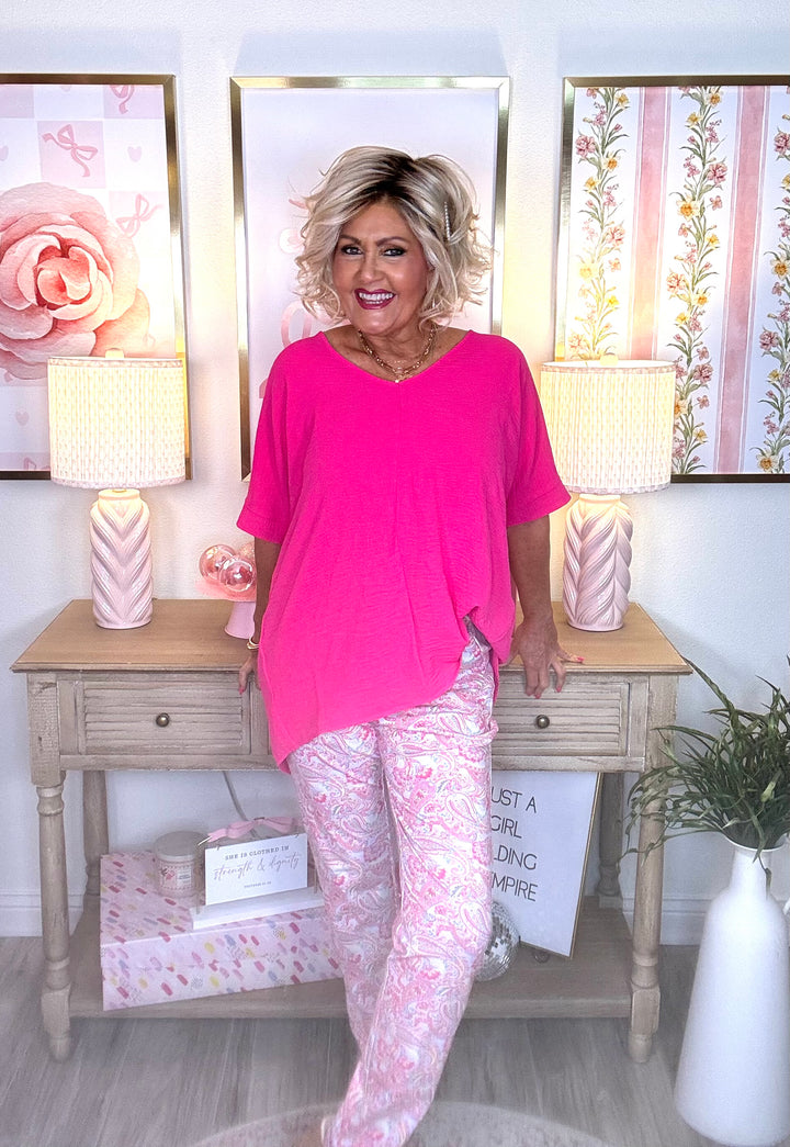 SALE: Pink Patterned Pants