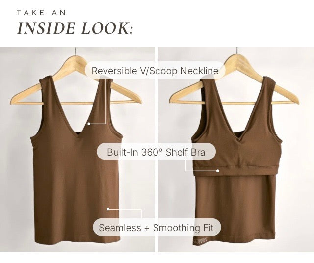 Built in Bra-Many Color Options