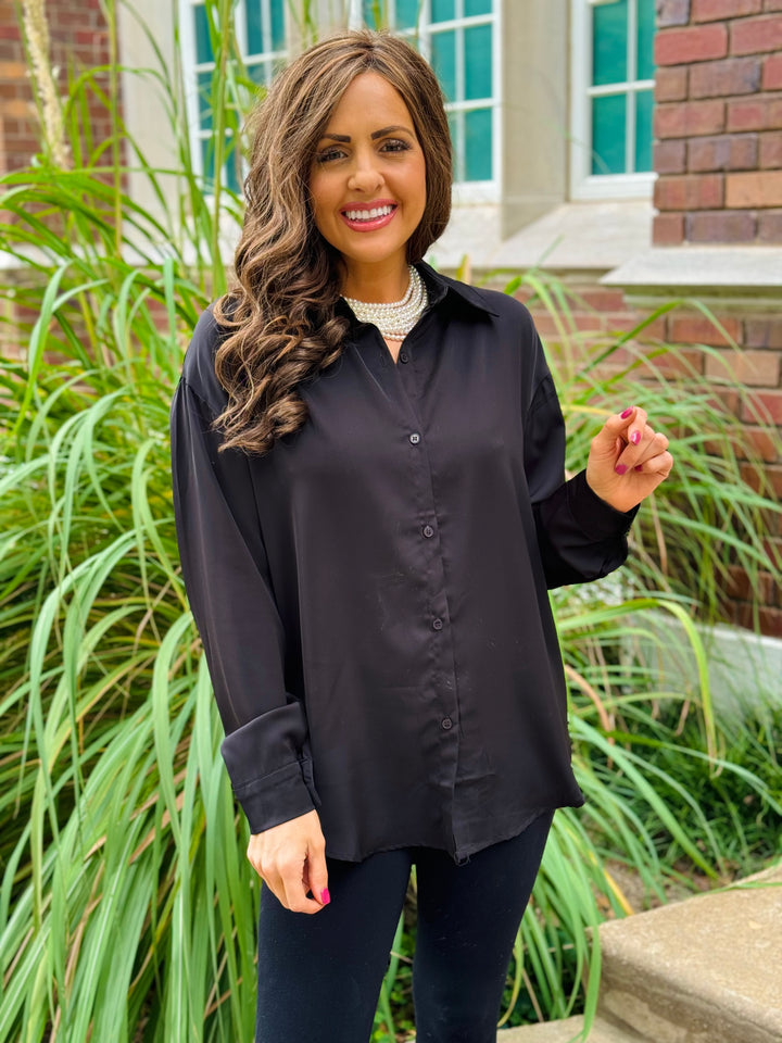 The Kathryn Button Down Blouse - 2 Color Options - Small Through Extended Sizes