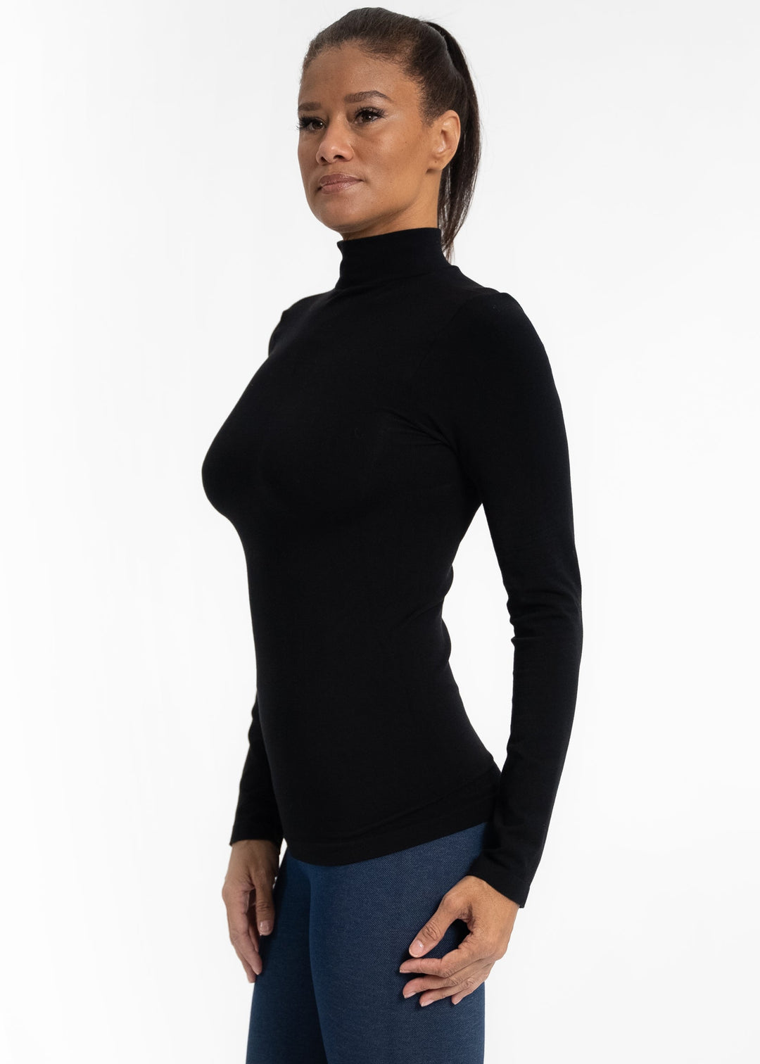 Long Sleeve Mock Neck
