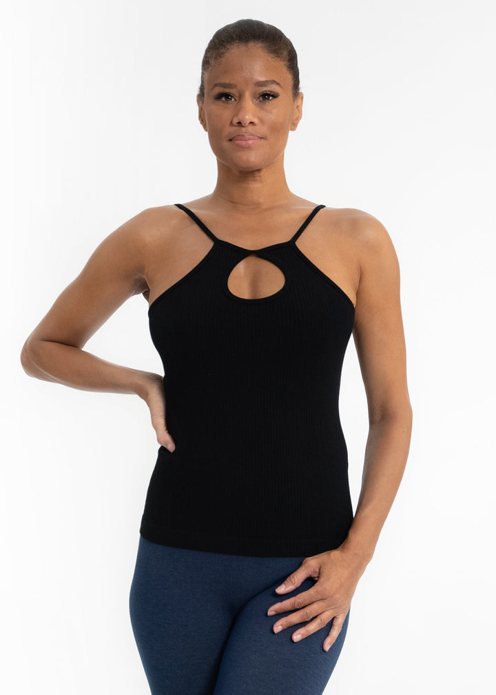 Ribbed Keyhole Cami
