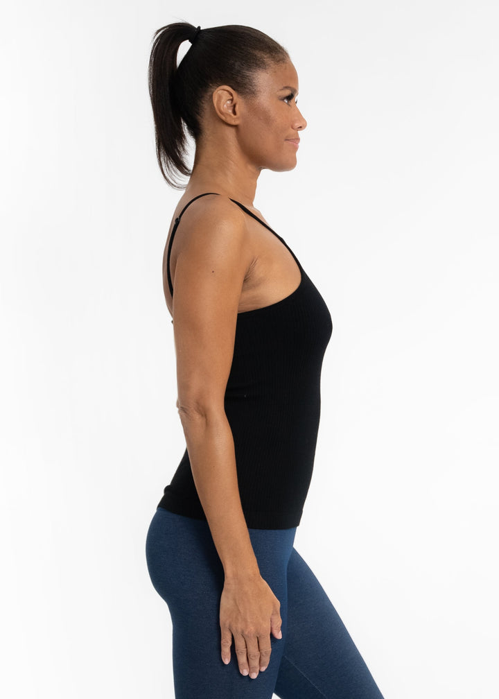 Ribbed Keyhole Cami