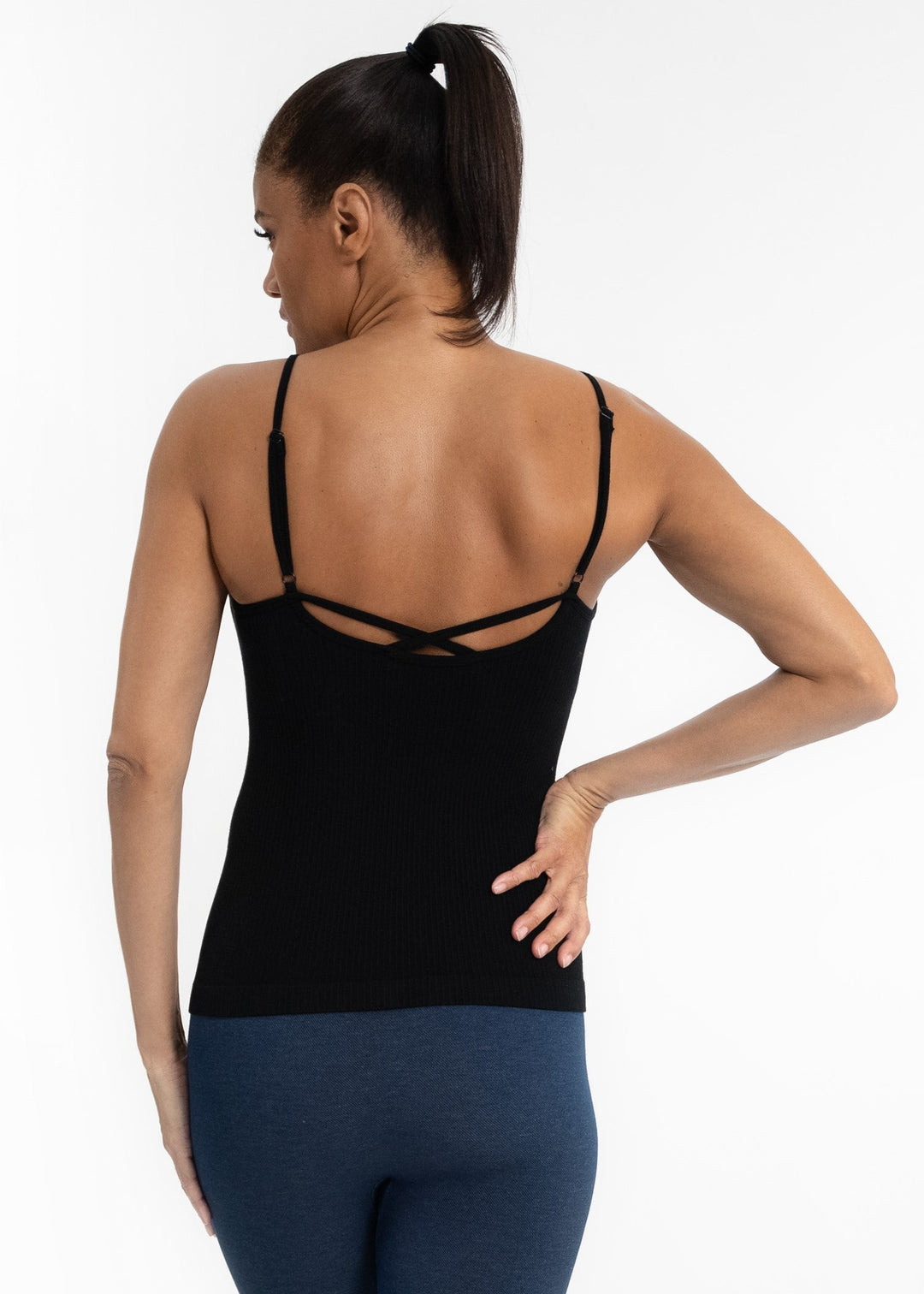 Ribbed Keyhole Cami