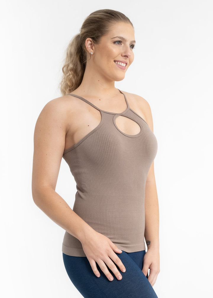 Ribbed Keyhole Cami