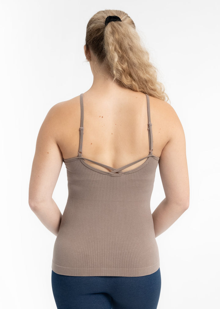 Ribbed Keyhole Cami