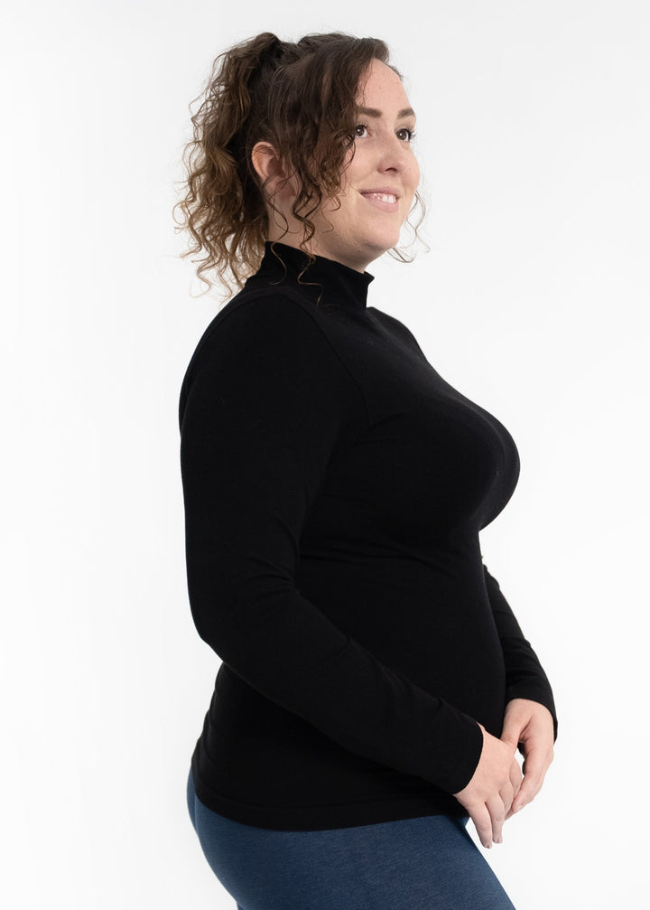 Long Sleeve Mock Neck