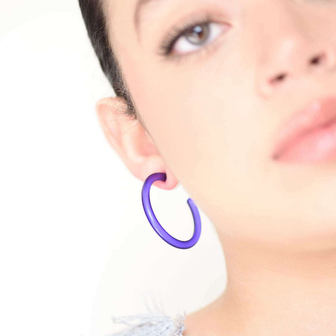 jelly hoop earrings 1.5'