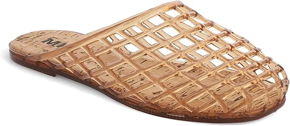 Flat Jelly Sandal-Tan