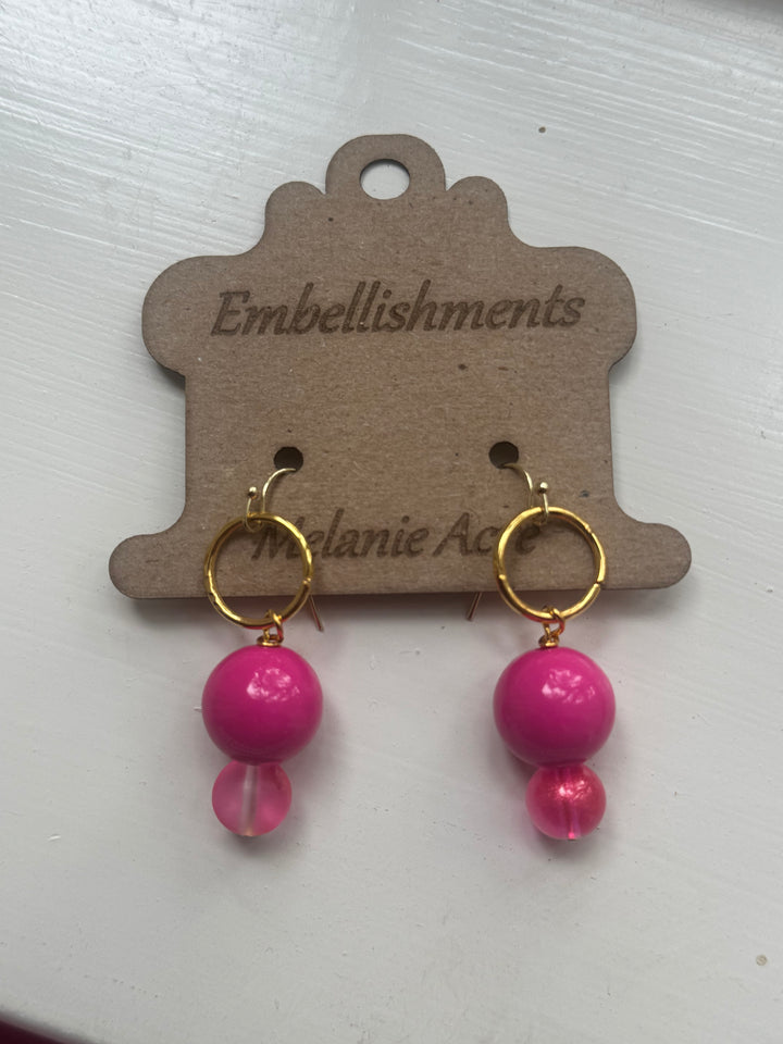 Gold Circular with Pink Ball-2 color options