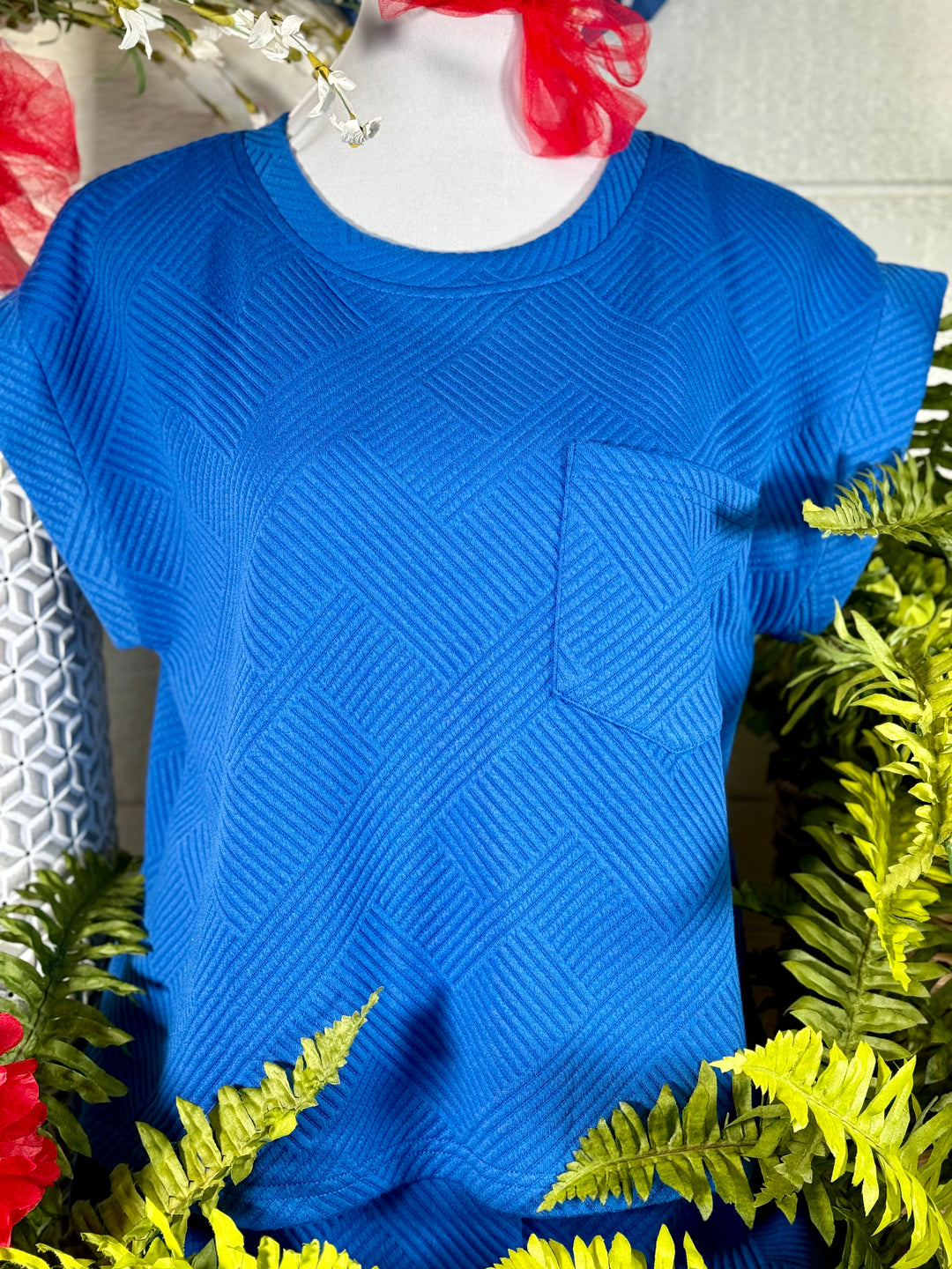 RESTOCKED: Knit Round Neck Short Sleeve Top - 5 Color Options