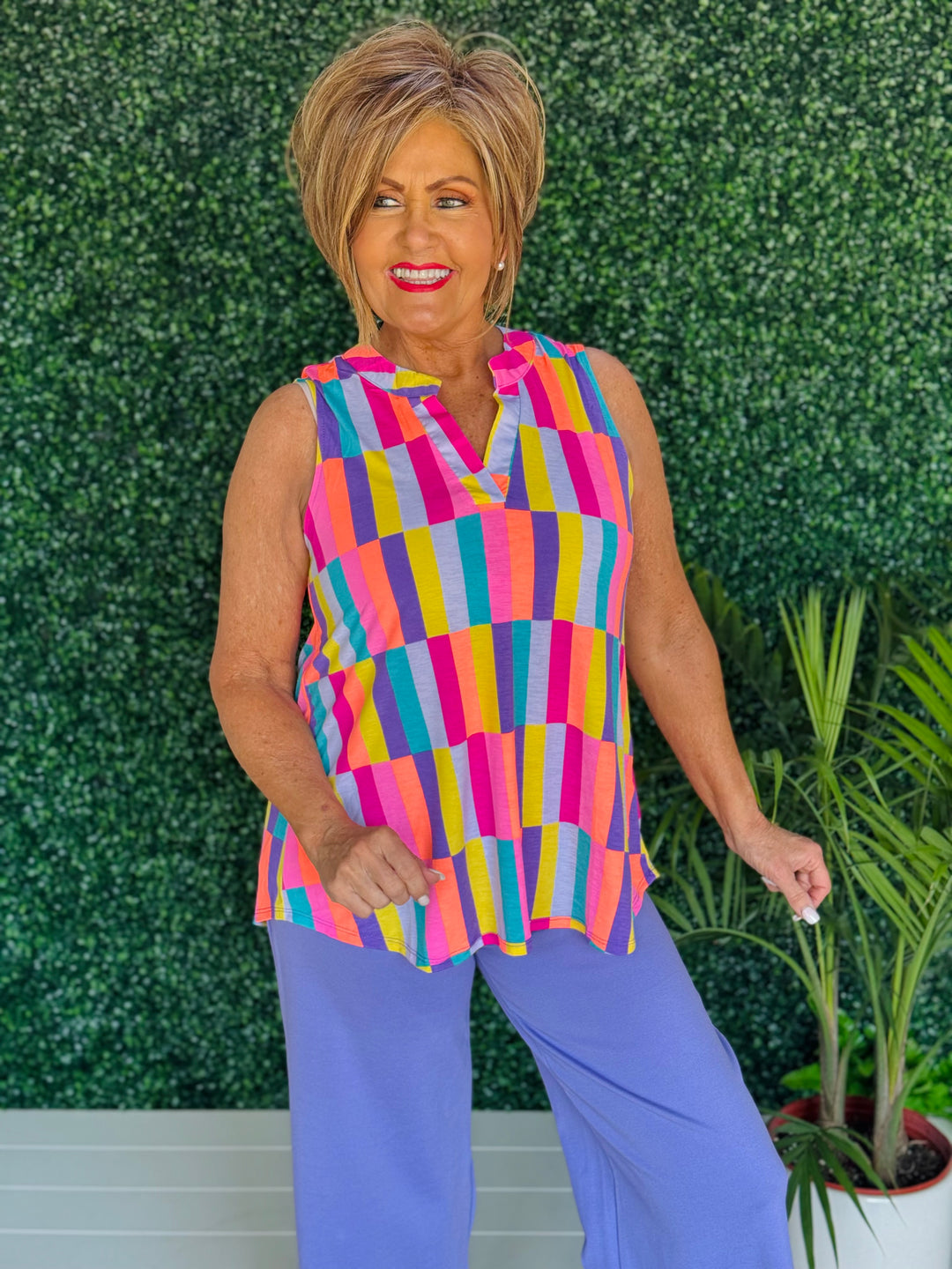 Multi Colored Tank -  Available S-Extended Sizes