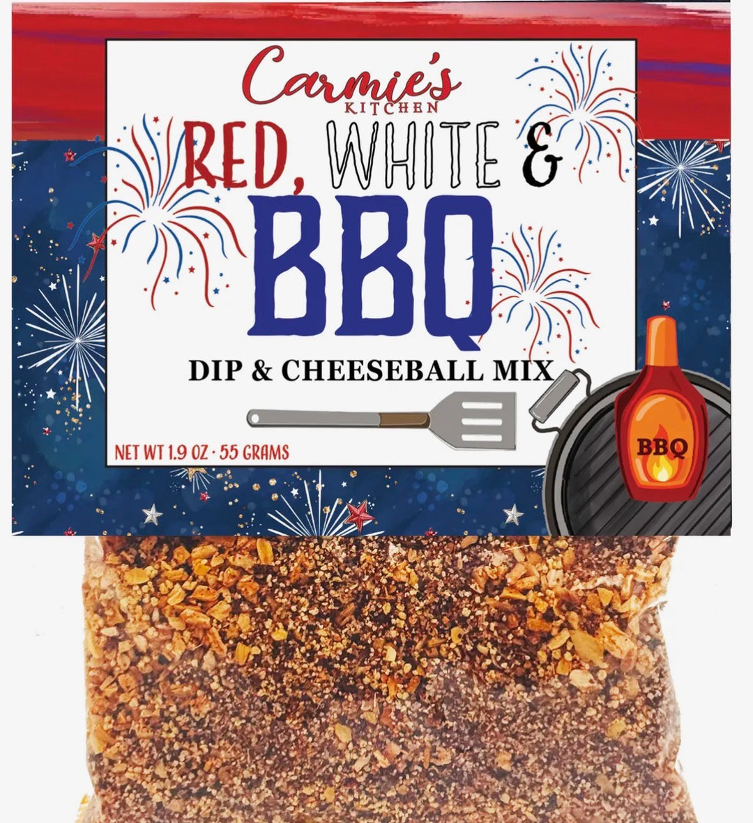 Red White and BBQ Dip Mix