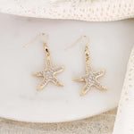 Crystal Starfish Earring
