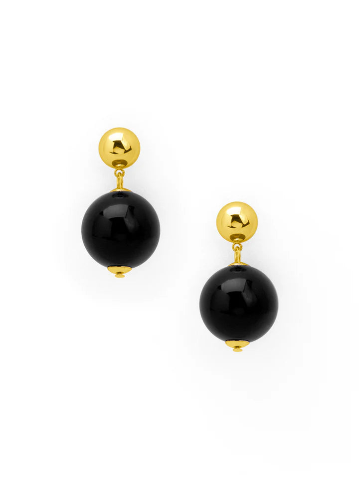 Oversized Resin Bead Drop Earring - 2 Color Options