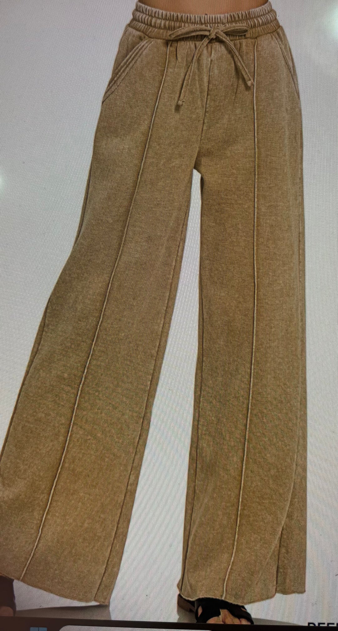 Acid Wash Joggers- Two Color Options