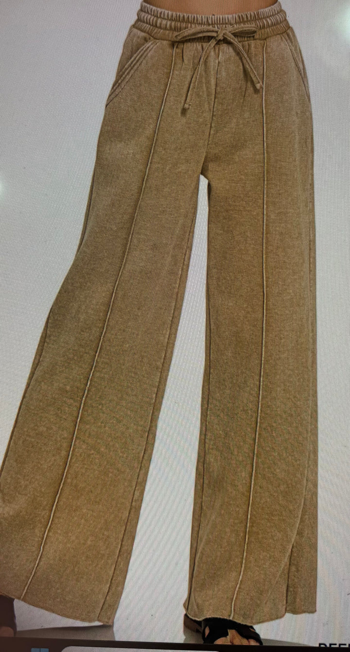 Acid Wash Joggers- Two Color Options