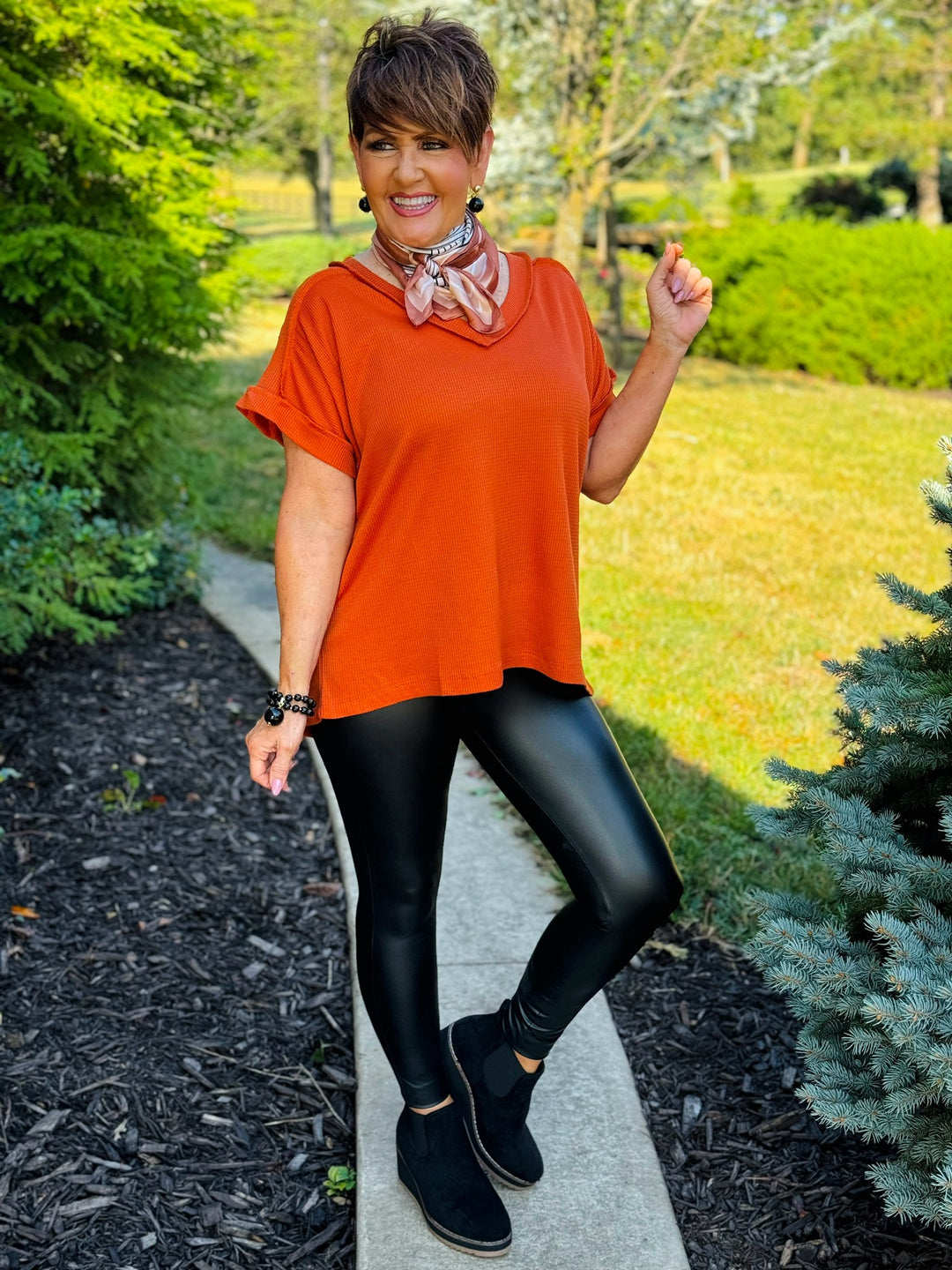 High Rise Faux Leather Leggings - 3 Color Options