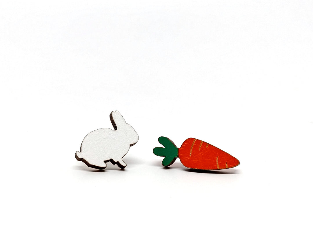 Bunny and Carrot Earrings