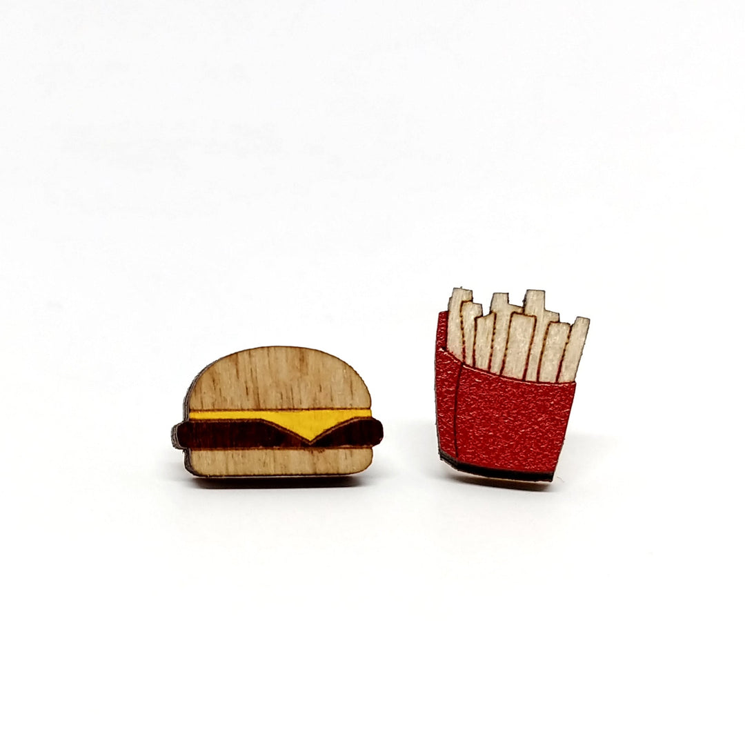 Burger and Fries Earrings