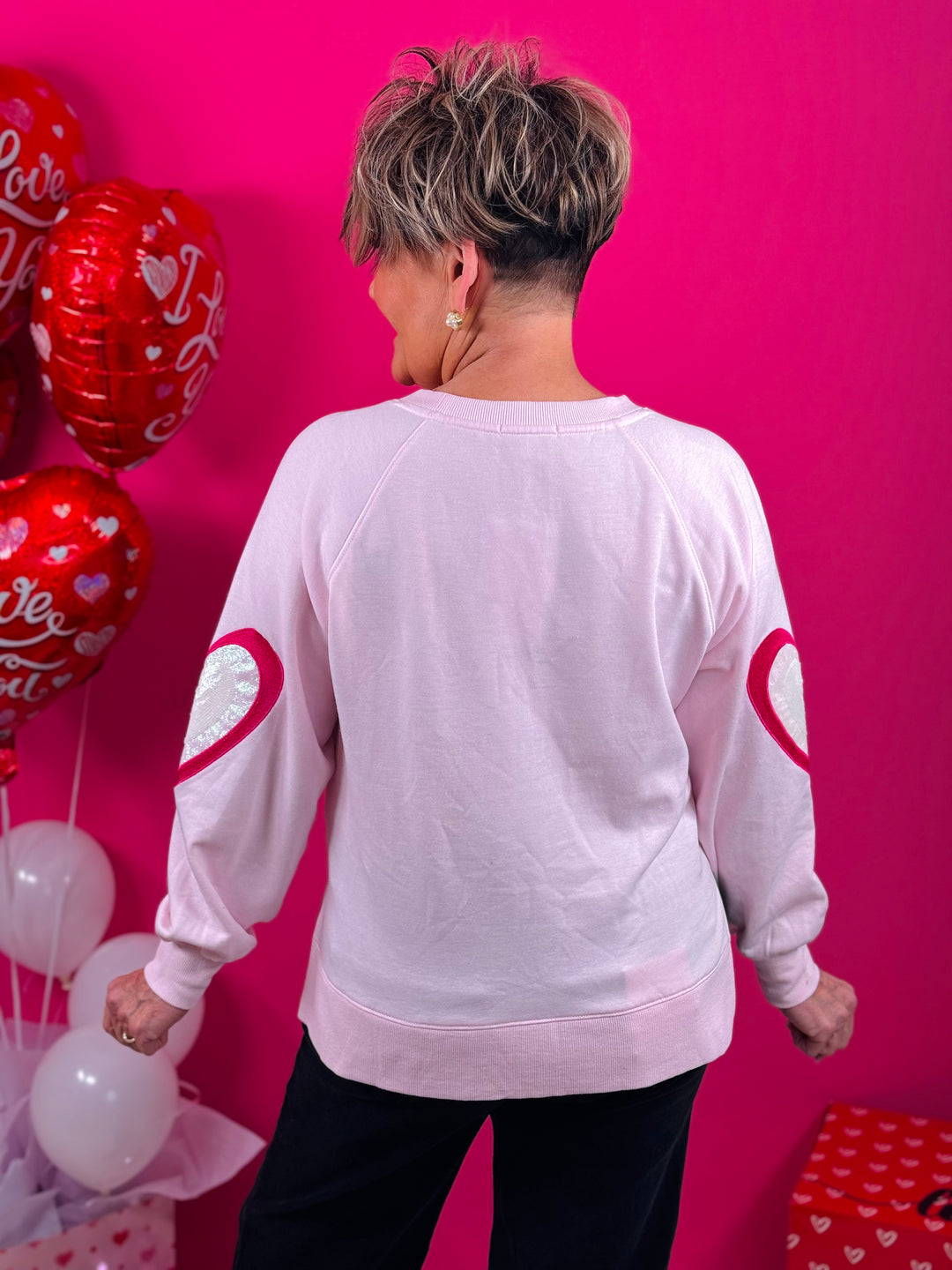 Pink Katie Love Sweatshirt - Small Through Extended Sizes