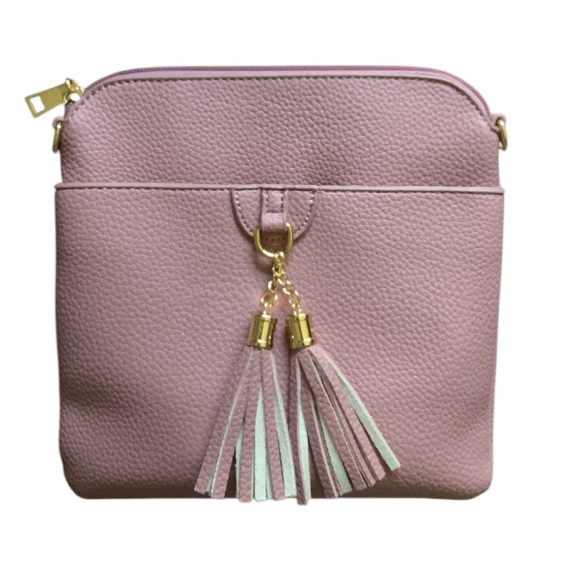 Crossbody w/Shoulder Strap & Tassel - 5 Color Options
