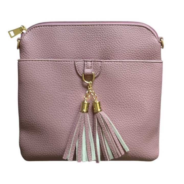 Crossbody w/Shoulder Strap & Tassel - 5 Color Options