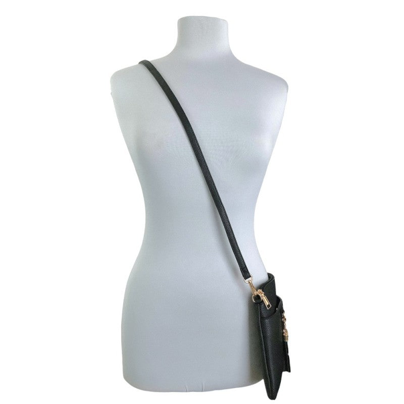 Crossbody w/Shoulder Strap & Tassel - 5 Color Options