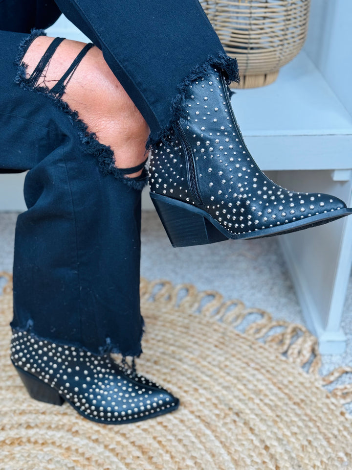 Studded Black Bootie - Final Sale