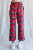 Red Checkered Pajama Set