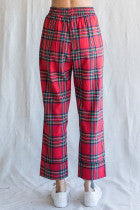 Red Checkered Pajama Set