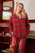 Red Checkered Pajama Set