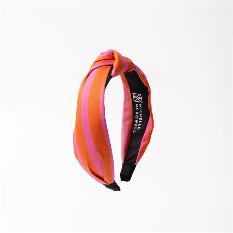 Luna Pink/Orange Stripe Headband