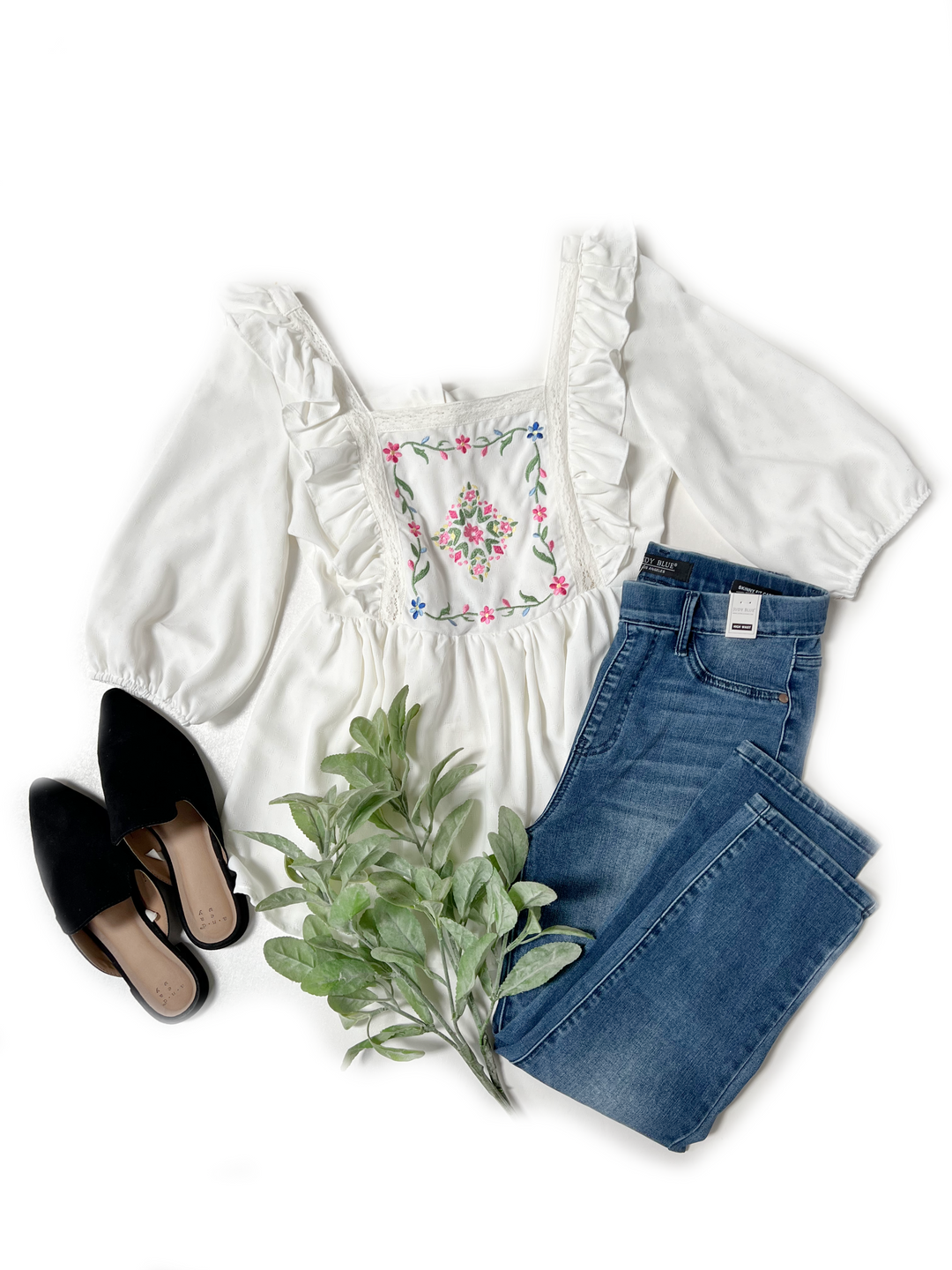 Embroidered Goddess Short Sleeve