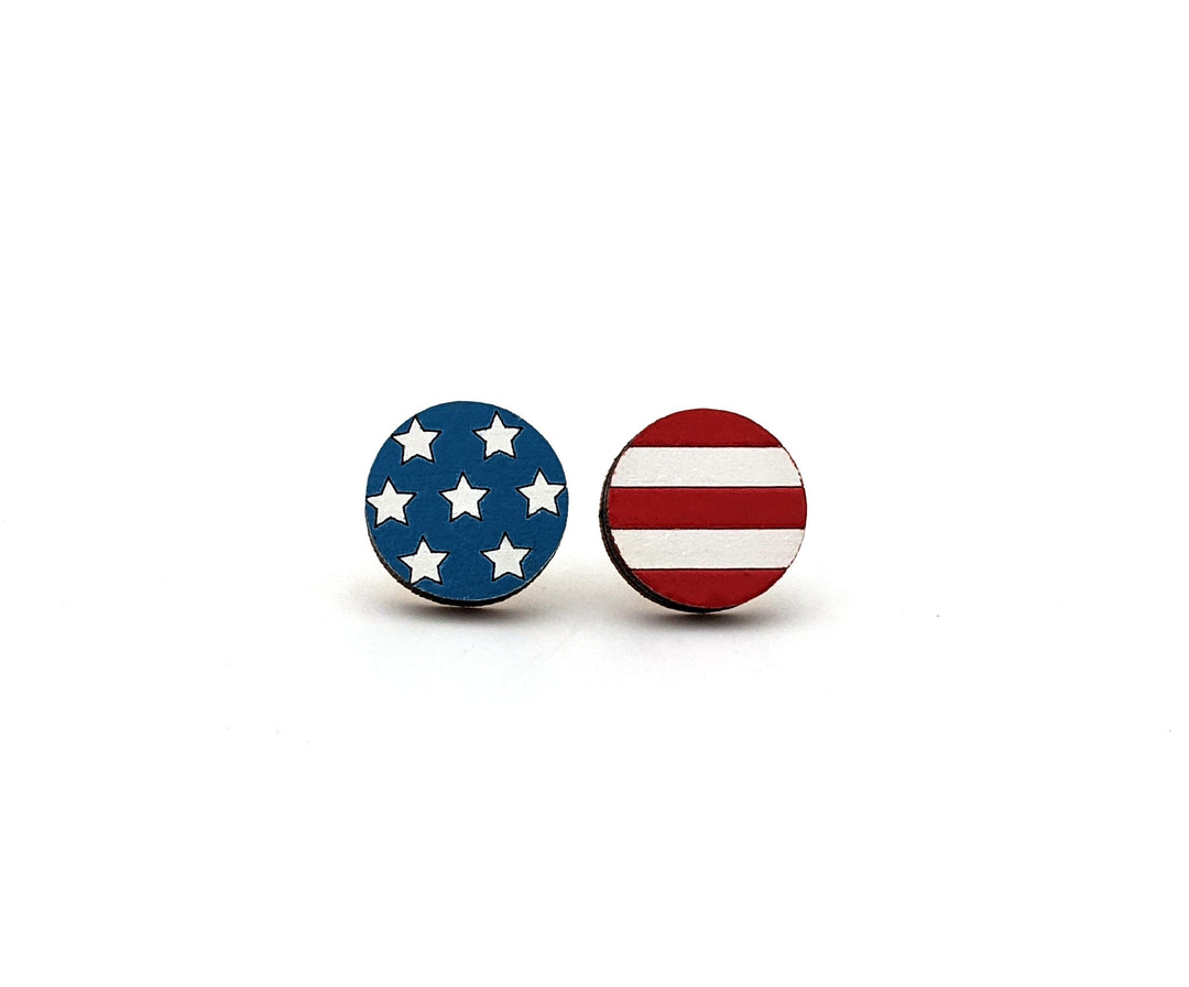 American Flag Earrings