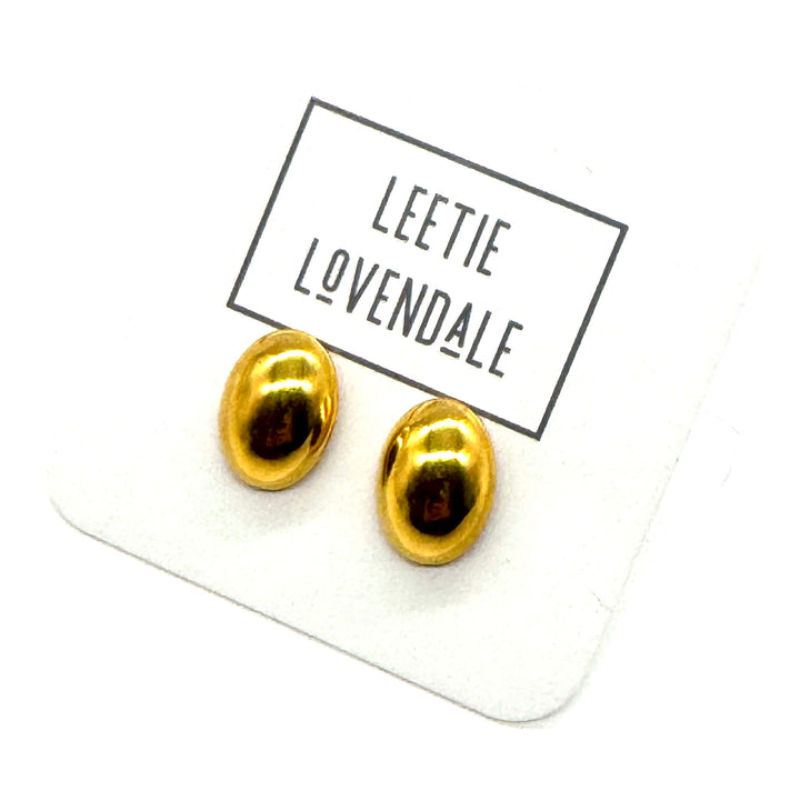 Goldie Oval Stud Earrings