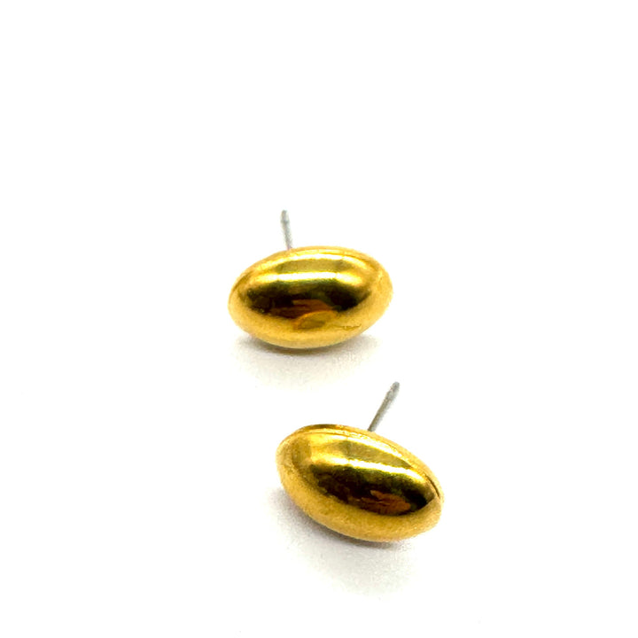 Goldie Oval Stud Earrings