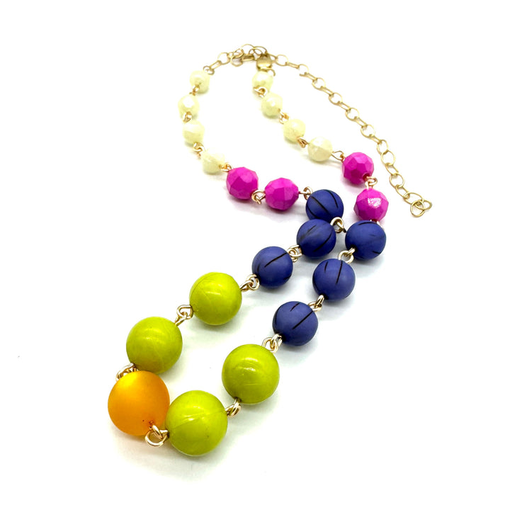 Jewel Glow Beaded Bella Necklace