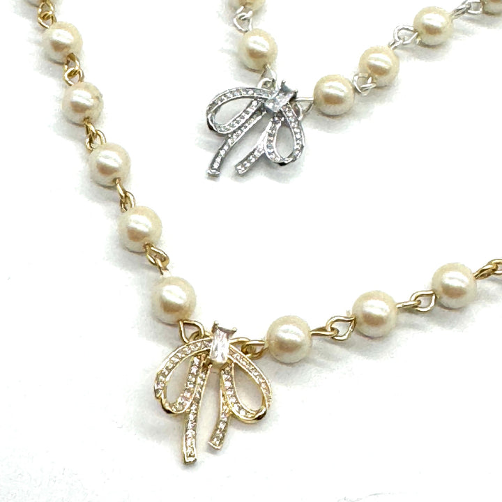 Ribbons & Bows Pearl Aleta Necklace