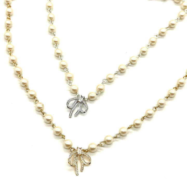 Ribbons & Bows Pearl Aleta Necklace