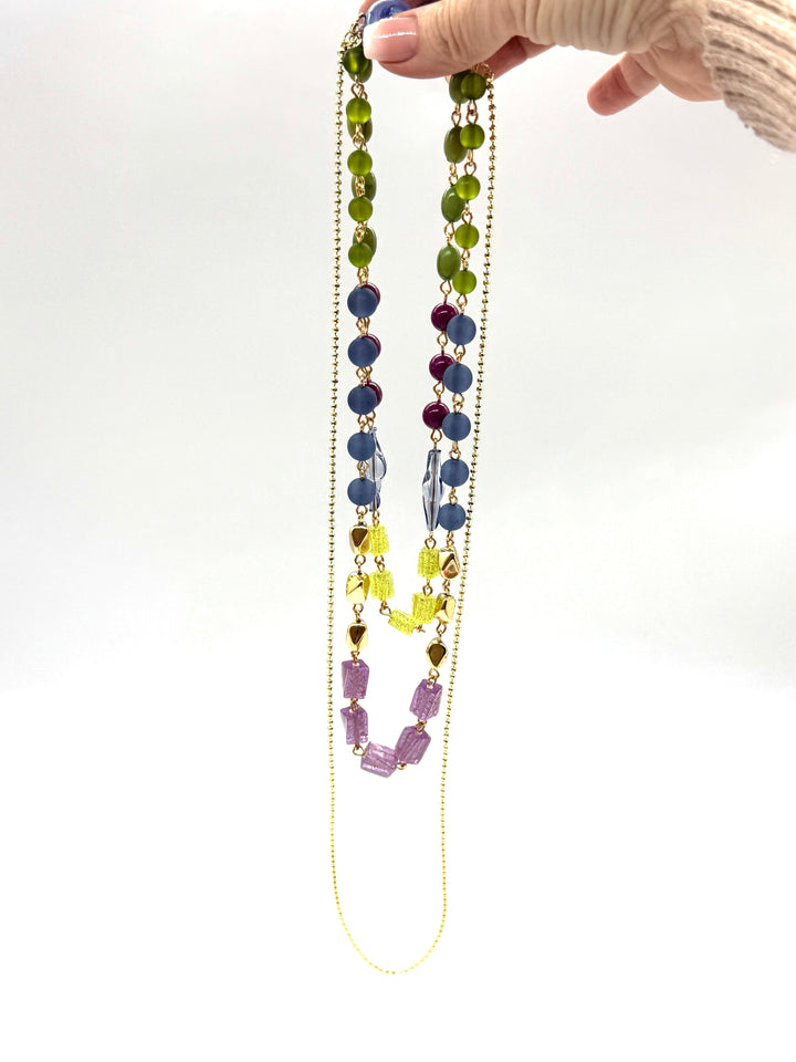 Trifecta Necklace - Blueberry Patch