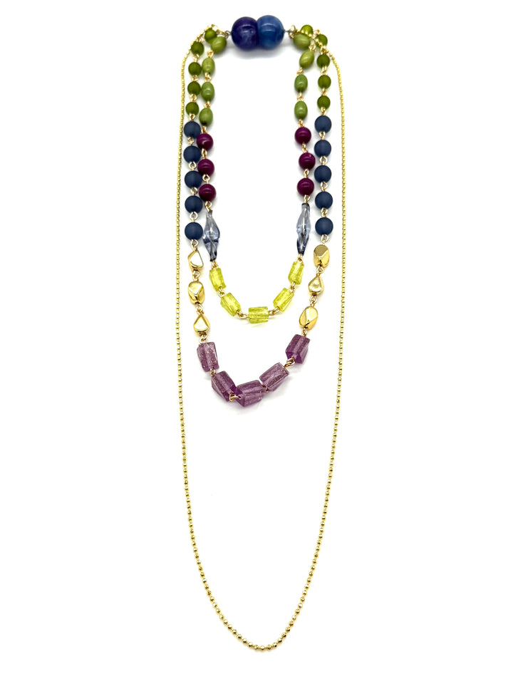 Trifecta Necklace - Blueberry Patch
