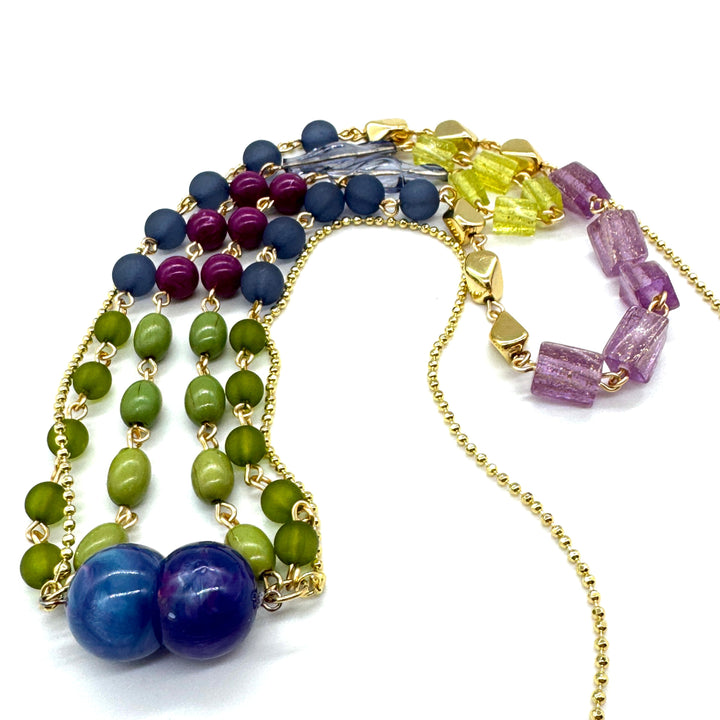 Trifecta Necklace - Blueberry Patch