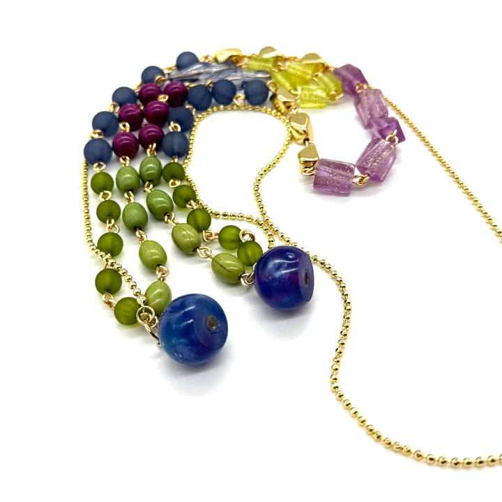 Trifecta Necklace - Blueberry Patch